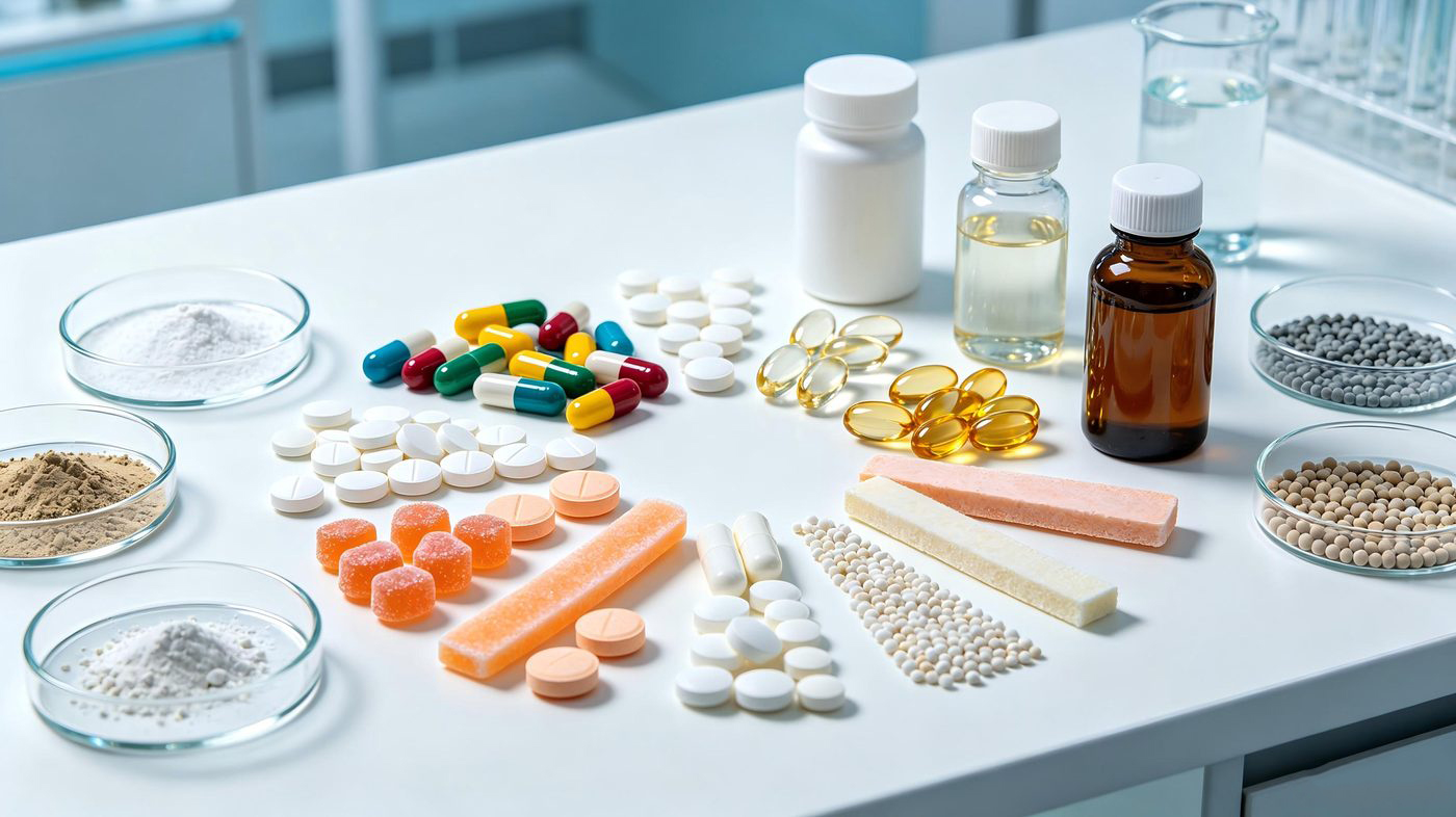 Dietary supplement dosage form types